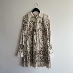 Anna Sui x Target Long Sleeve Lace Mini Dress